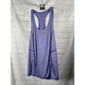 Xersion Everair Purple Heathered Racerback Performance Tank Top XXL